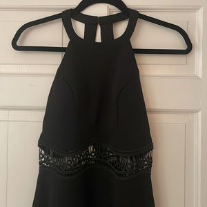 Black mini dress
